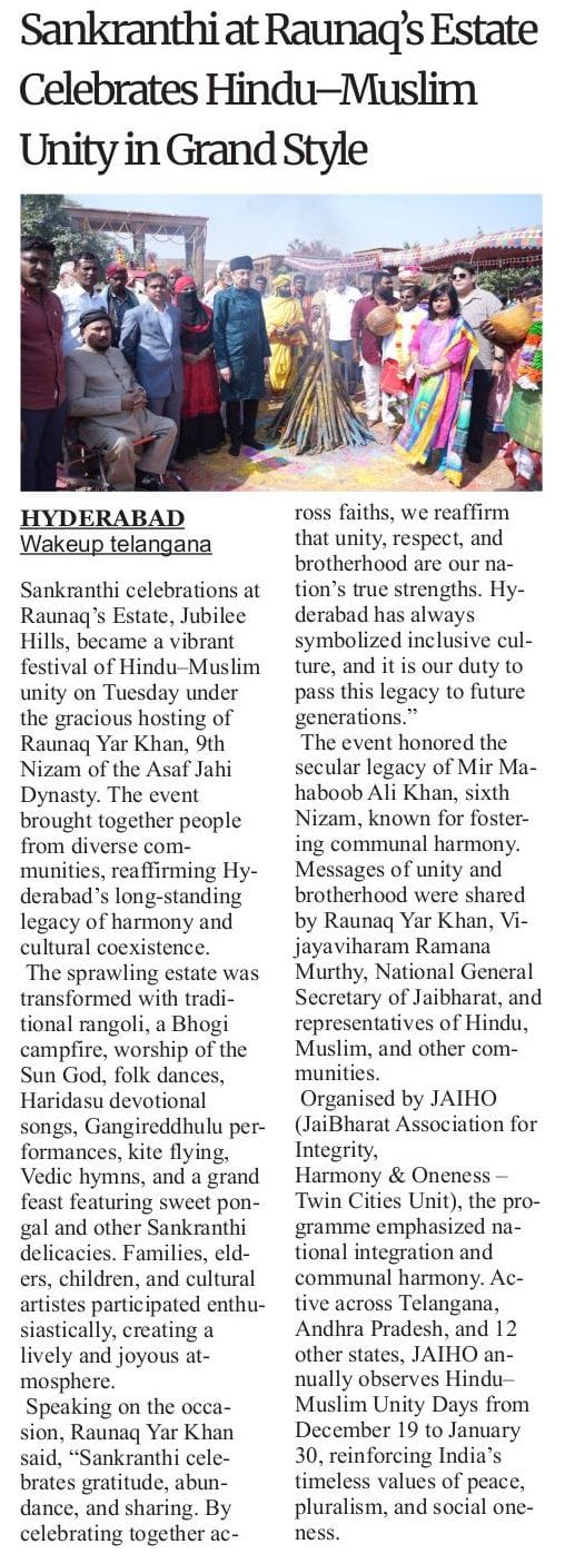 nawab-raunaq-yar-khan-2026-sankranti-wakeup-telangana Nawab raunaq yar khan 2026 sankranti wakeup telangana