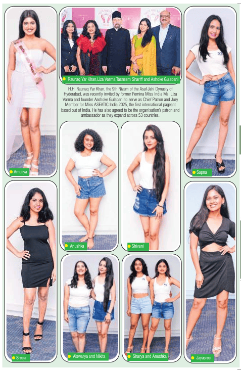 Nawab raunaq yar khan news clips miss aseatic india 2025