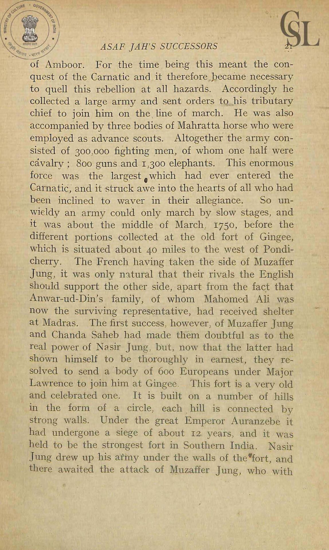 Nizam hyderabad nawab raunaq yar khan history of the deccan gribble jdb vol ii pg 21