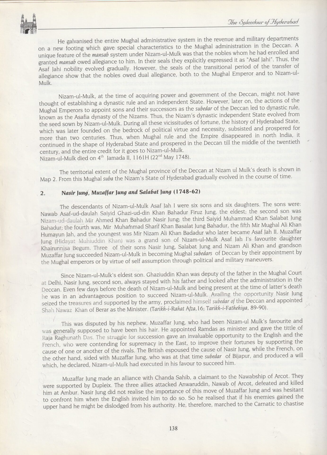Nizam raunaq yar khan the splendour of hyderabad pg 138