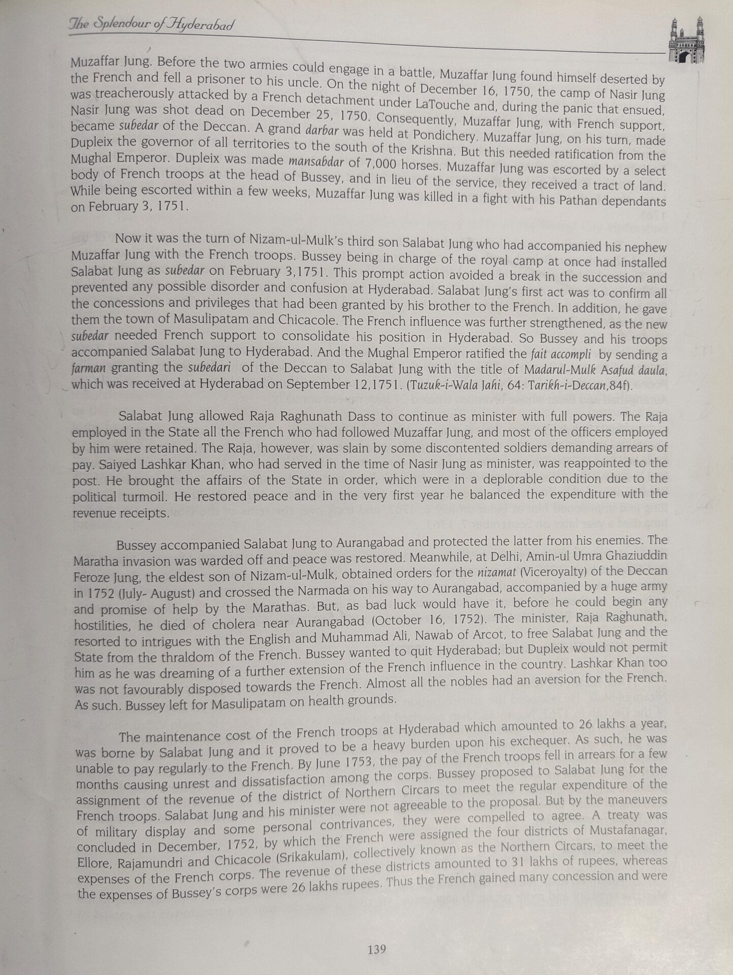 Nizam raunaq yar khan the splendour of hyderabad pg 139