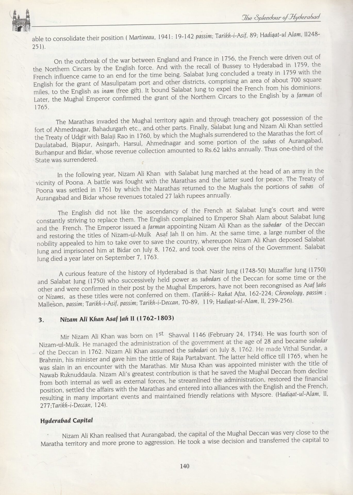 Nizam raunaq yar khan the splendour of hyderabad pg 140